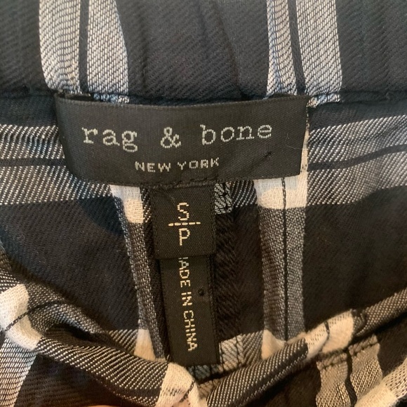 Rag and Bone Plaid Off The Shoulder Shirt Plaid S - Picture 7 of 9